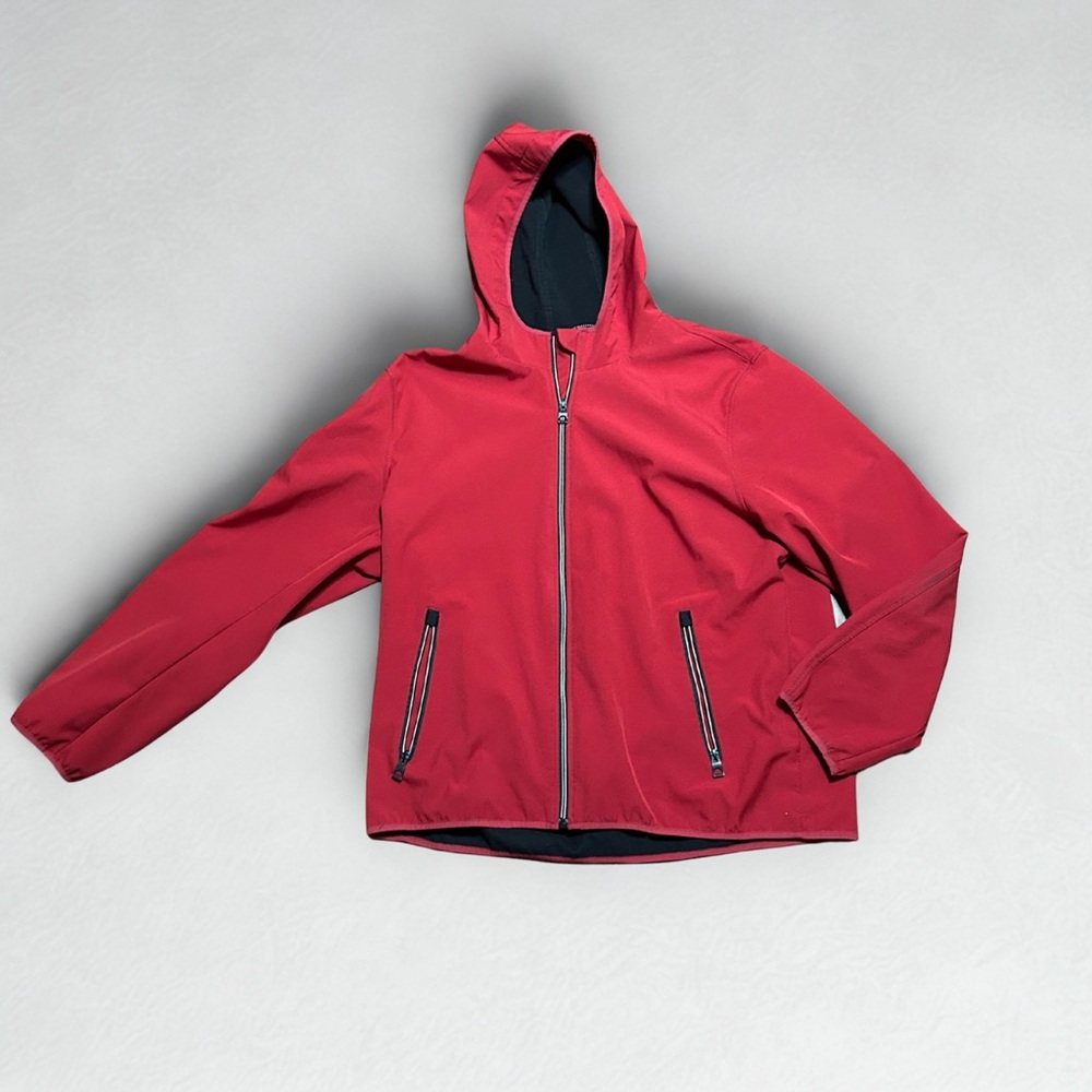 Guess Red and Black Hooded Jacket XXL